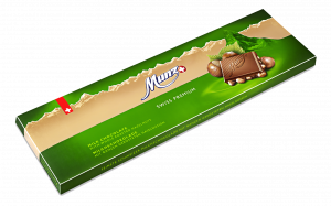 Munz Swiss Premium Milk Chocolate w. Hazelnuts